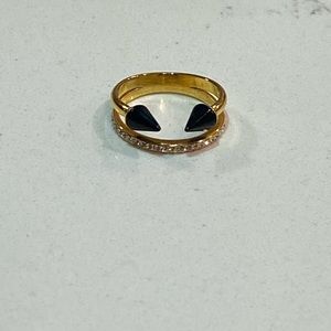 Vita Fede Titan Onyx Double Band Ring